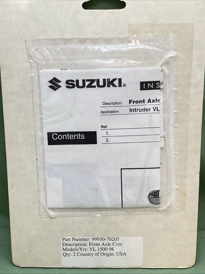 NEW GENUINE SUZUKI 99950-70207 FRONT AXLE CVRS