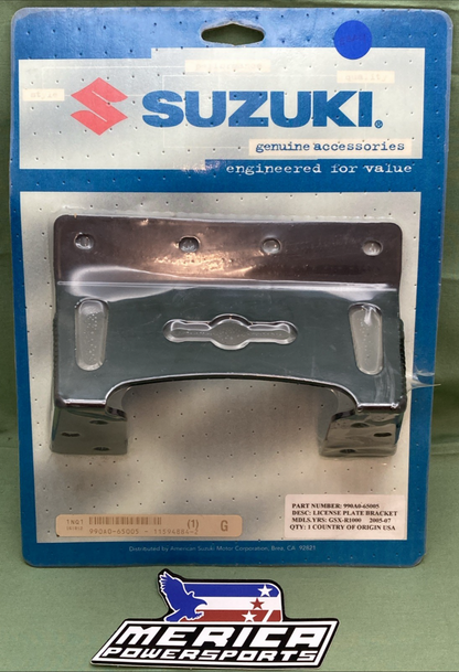 NEW GENUINE SUZUKI 990A0-65005 LICENSE PLATE BRACKET