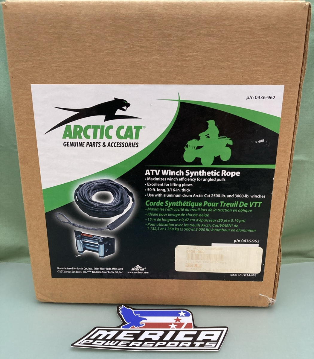 NEW GENUINE ARCTIC CAT 0436-962 KIT, WINCH SYNTHETIC ROPE