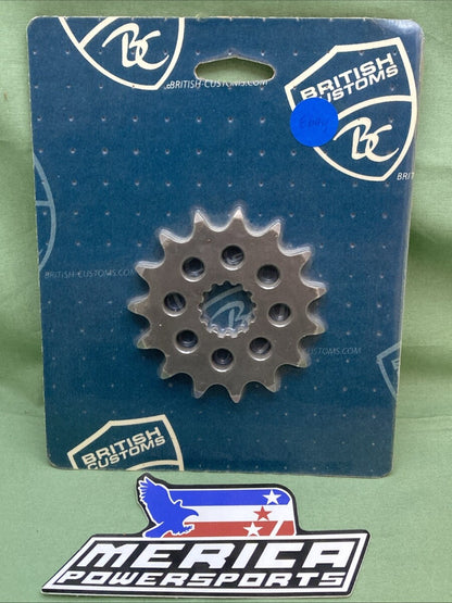 NEW GENUINE BRITISH CUSTOMS BC704-003-15 LIGHTNING HOLE COUNTER SHAFT SPROCKET