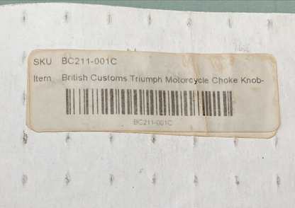 NEW GENUINE BRITISH CUSTOMS BC211-001C TRIUMPH MOTORCYCLE CHOKE KNOB