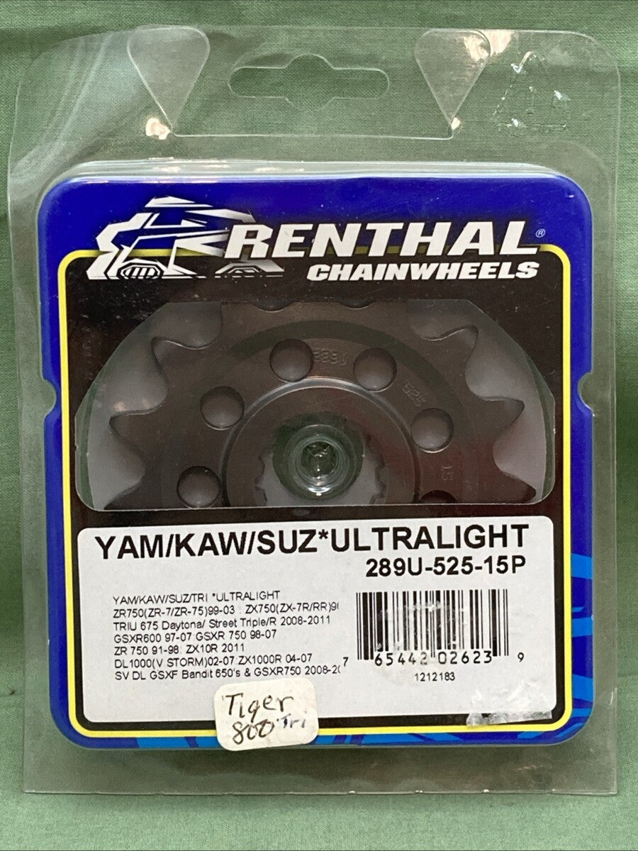 NEW GENUINE RENTHAL 289U-525-15P Ultralight Front Sprocket