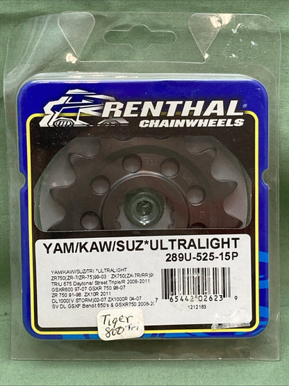 NEW GENUINE RENTHAL 289U-525-15P Ultralight Front Sprocket