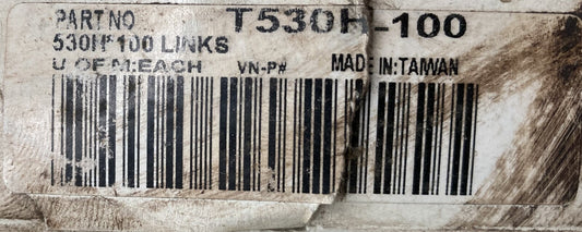 New Genuine Parts Unlimited T530H-100 Heavy Duty Motorcycle Chain