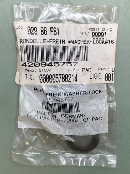 Can-Am 420945757 Lock Washer 18MM, New Genuine