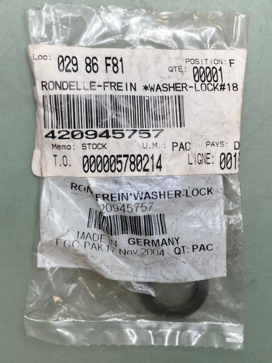 Can-Am 420945757 Lock Washer 18MM, New Genuine