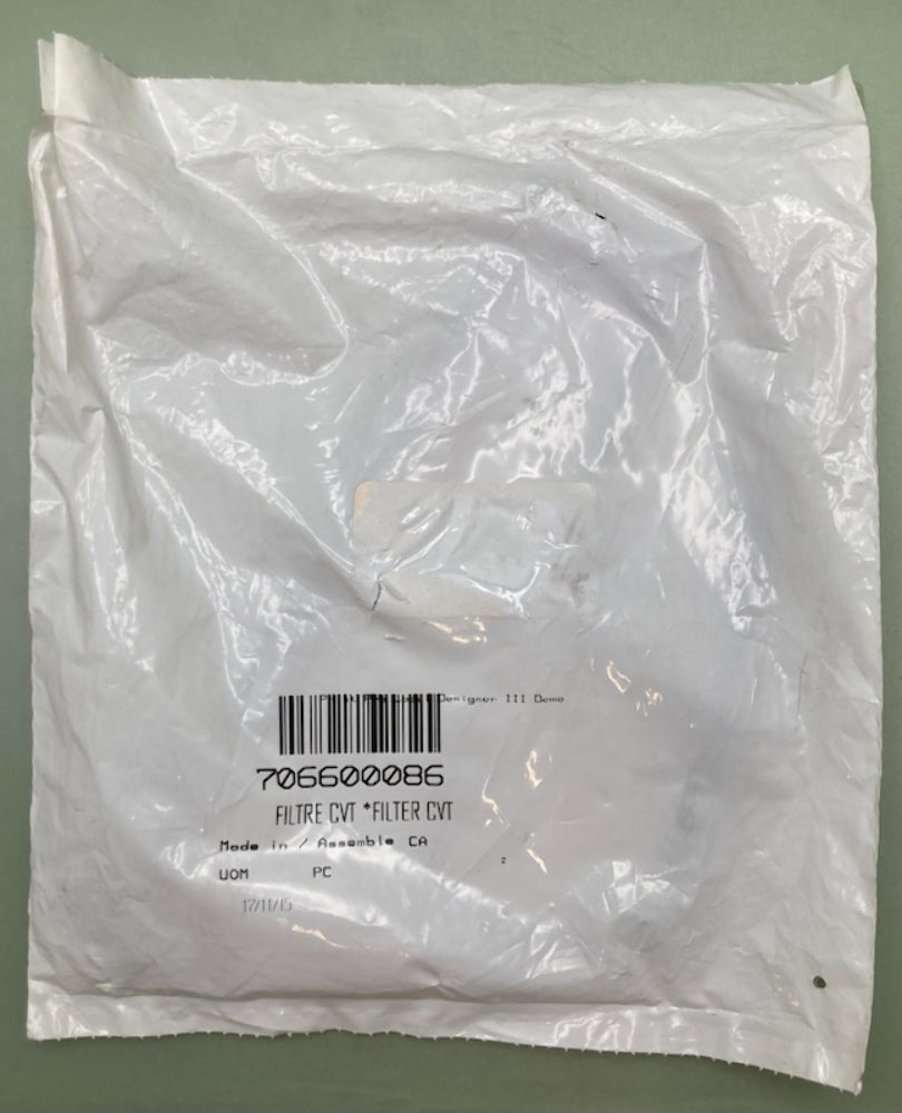Replaces Can-Am 706600086 CVT Filter, New
