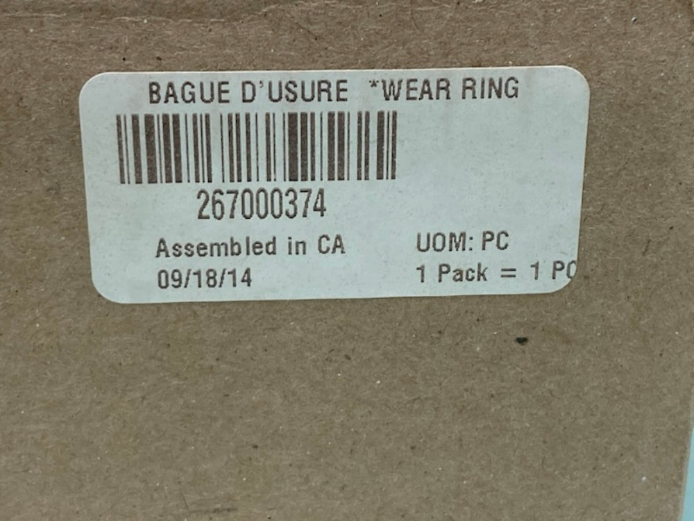 Replaces Sea-Doo 267000374 Wear Ring, New