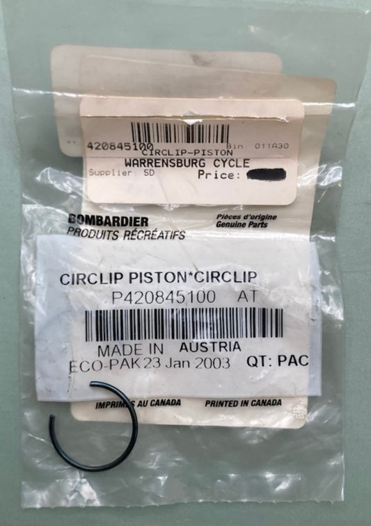 Bombardier 420845100 Circlip #20, New Genuine