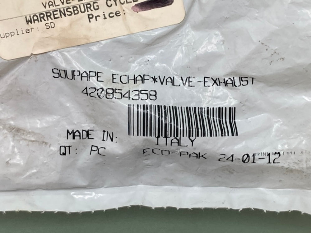 Replaces Sea-Doo 420854358 Valve, Exhaust, New
