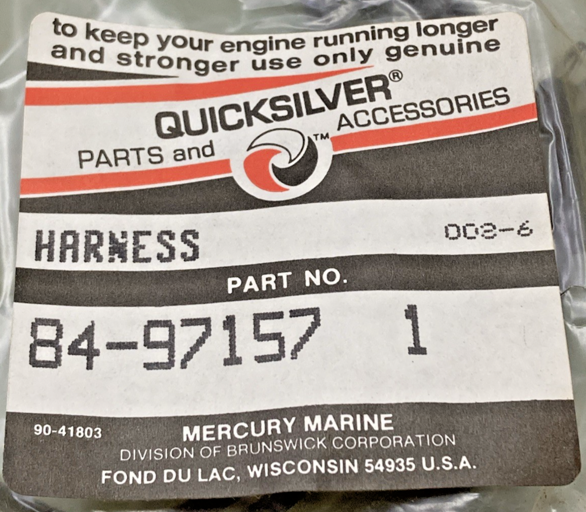 NEW GENUINE MERCURY QUICKSILVER 84-97157 1 HARNESS