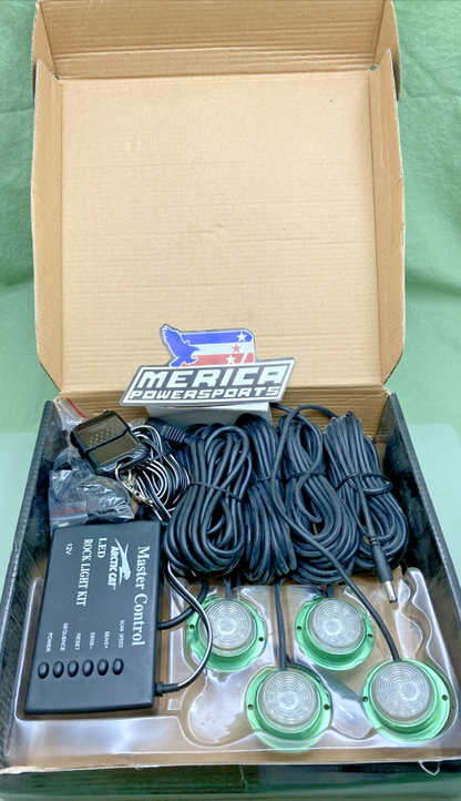 NEW GENUINE ARCTIC CAT 1436-894 LED Rock Light (4-Pod) Kit - Green