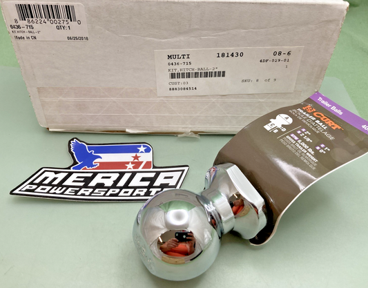 NEW GENUINE ARCTIC CAT 0436-715 KIT HITCH BALL 2"