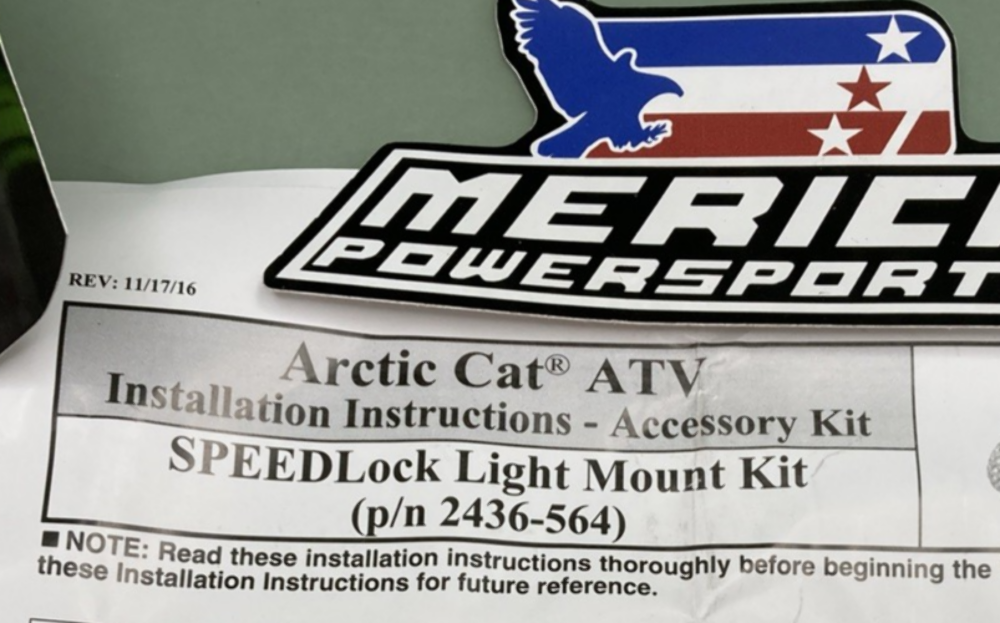 NEW GENUINE ARCTIC CAT 2436-568 KIT, SPEEDLOCK LIGHT