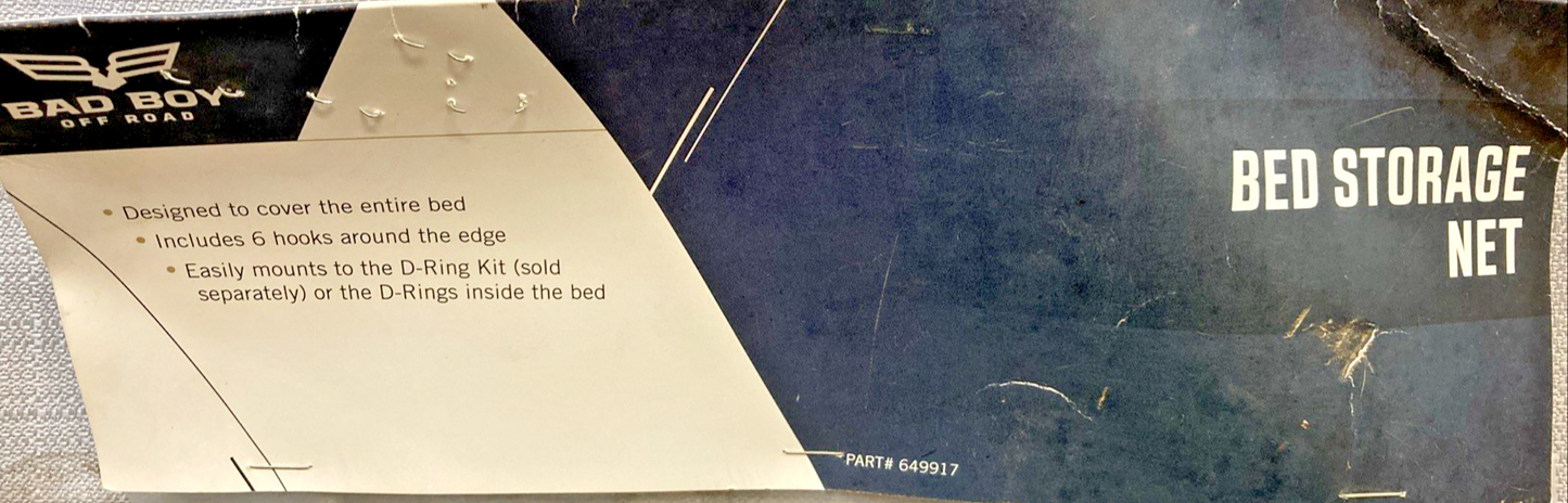 NEW GENUINE BAD BOY OFF ROAD 649917 NET,STORAGE,BED