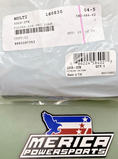 NEW GENUINE ARCTIC CAT 3313-378 ELEMENT, AIR FILTER