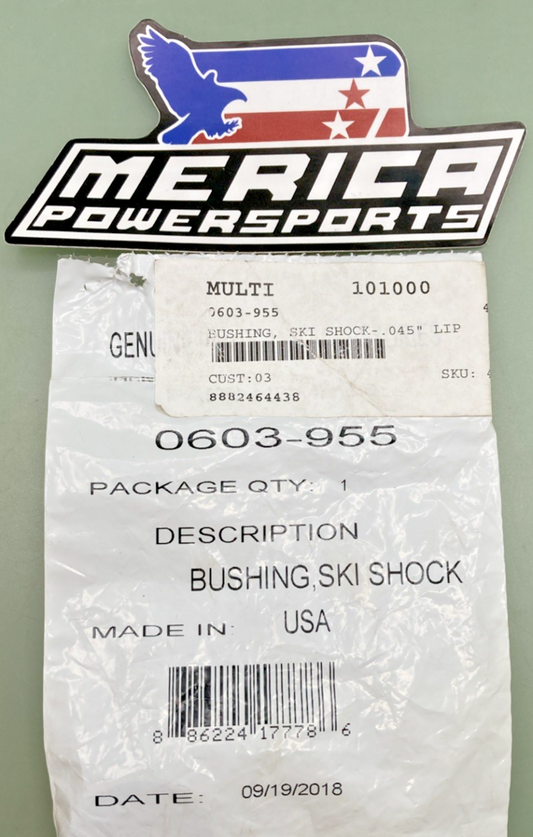 NEW GENUINE ARCTIC CAT 0603-955 BUSHING, SKI SHOCK-.045 inch LIP