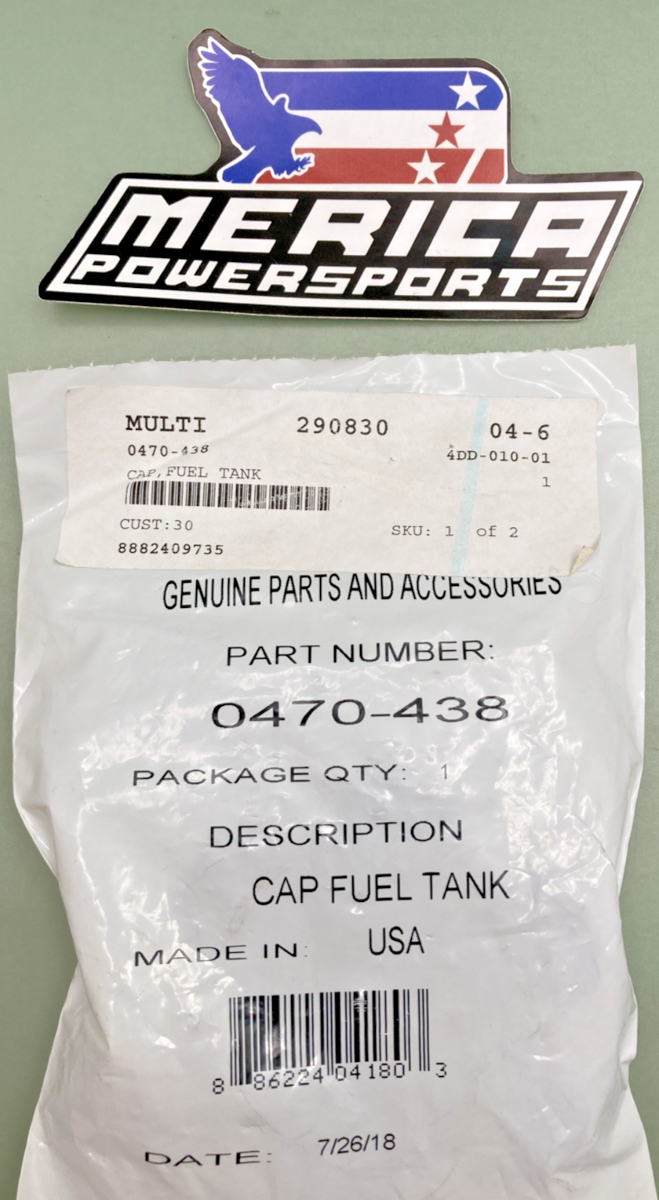 NEW GENUINE ARCTIC CAT 0470-438 Fuel Tank Gas Cap