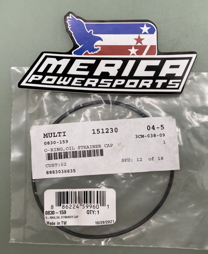 NEW GENUINE ARCTIC CAT 0830-159 O-RING, OIL STRAINER CAP
