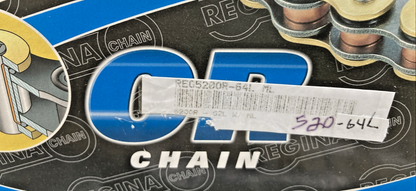 NEW GENUINE REGINA CHAIN 520OR-64L MOTORCYCLE RACING DRIVE CHAIN 64L