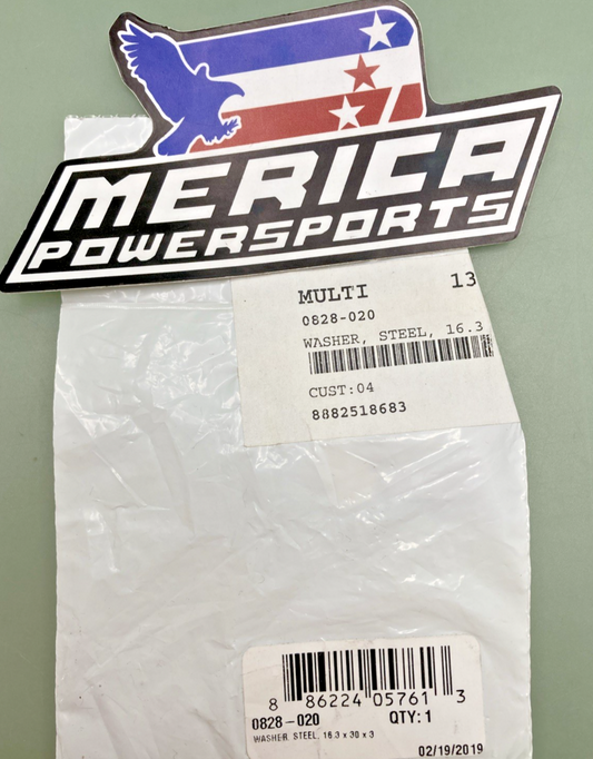 NEW GENUINE ARCTIC CAT 0828-020 STEEL WASHER 16.3 x 30 x 3