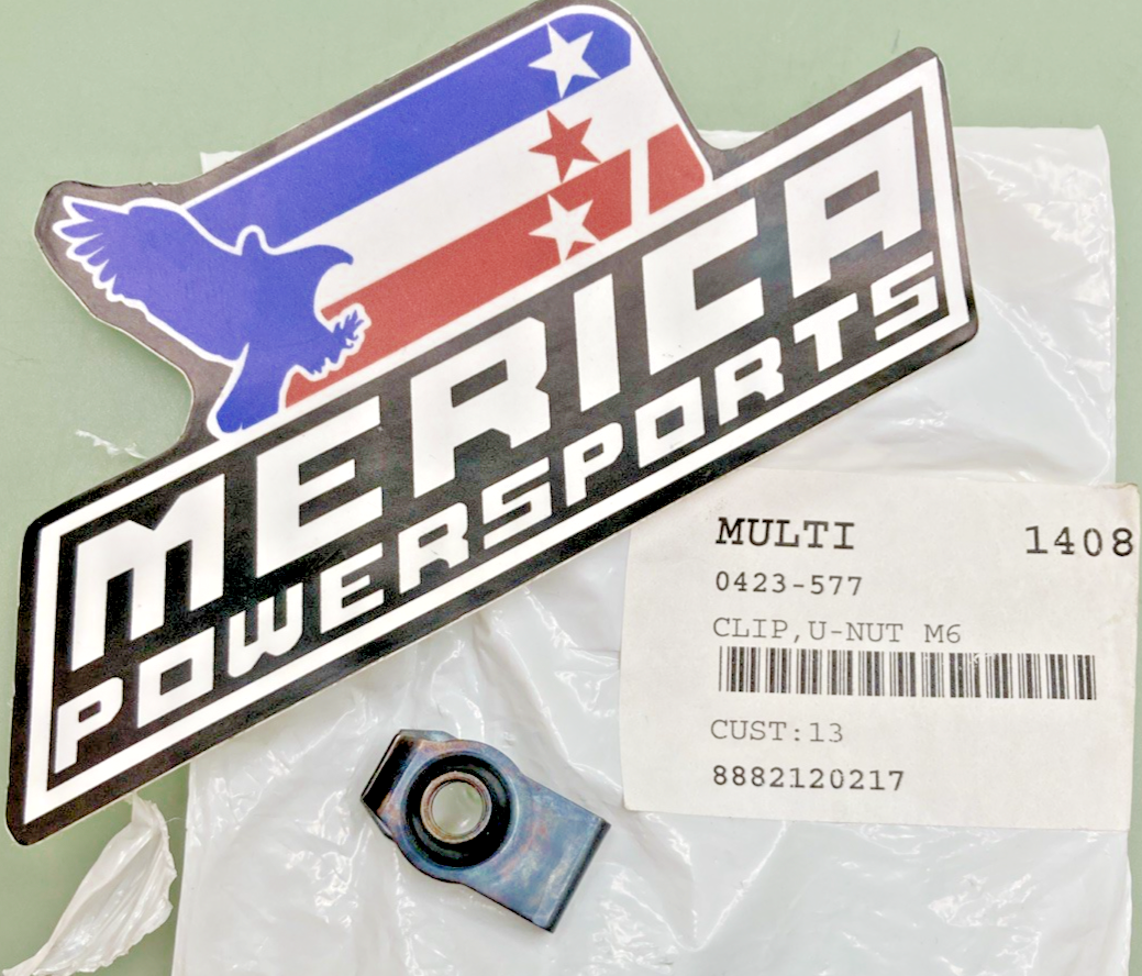 QTY 3 NEW GENUINE ARCTIC CAT 0423-577 CLIP, U-NUT M6