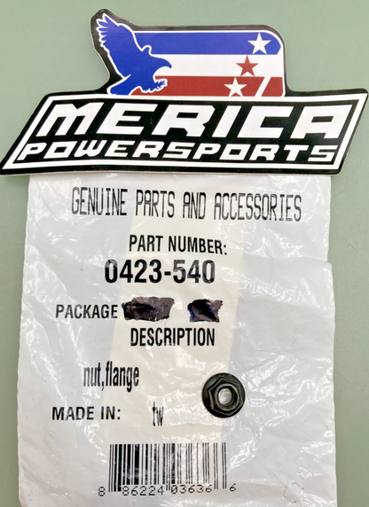 QTY 3 NEW GENUINE ARCTIC CAT 0423-540 NUT, FLANGE-LOCK-M6