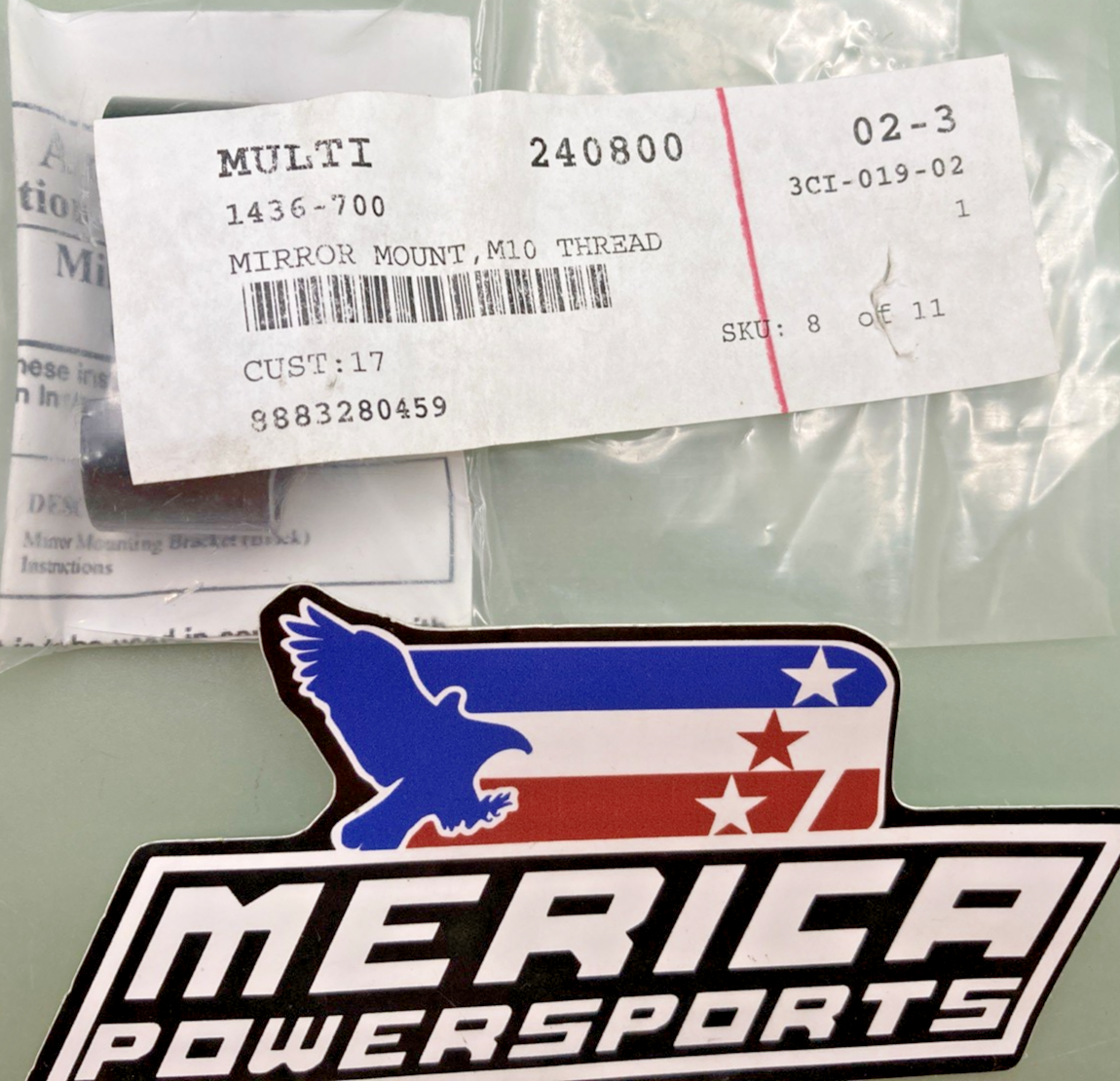 NEW GENUINE ARCTIC CAT 1436-700 Mirror Mounting Bracket - 2004-2024 ATV