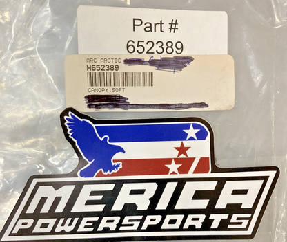 NEW REPLACES ARCTIC CAT 652389 CANOPY, SOFT
