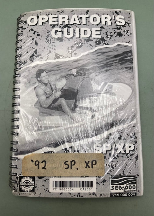 Sea-Doo 219000004 SP/XP Operator's Guide New Genuine