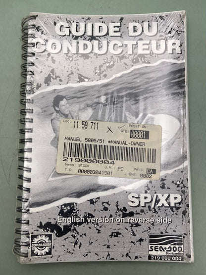 Sea-Doo 219000004 SP/XP Operator's Guide New Genuine
