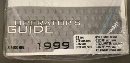 Sea-Doo 219000093 Operator's Guide Cond.99 New Genuine