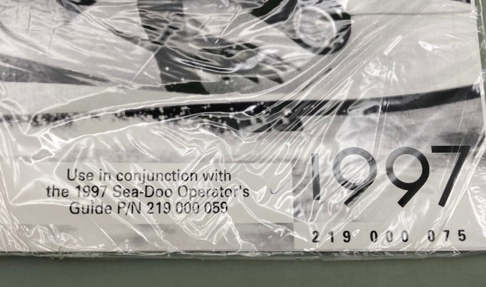 Sea-Doo 219000075 Operator's Guide Suppl.97 New Genuine