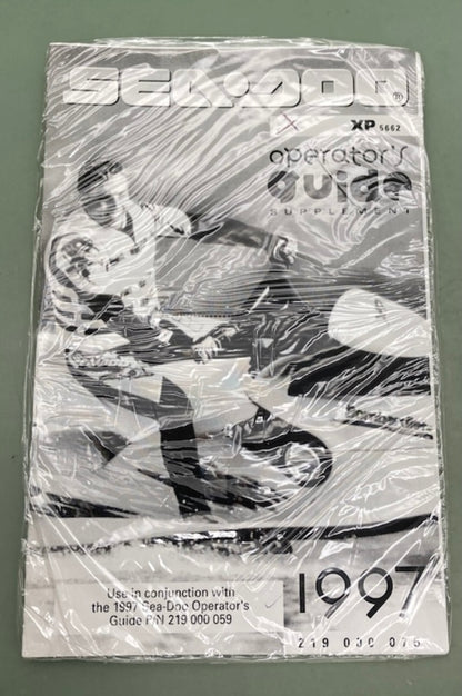 Sea-Doo 219000075 Operator's Guide Suppl.97 New Genuine