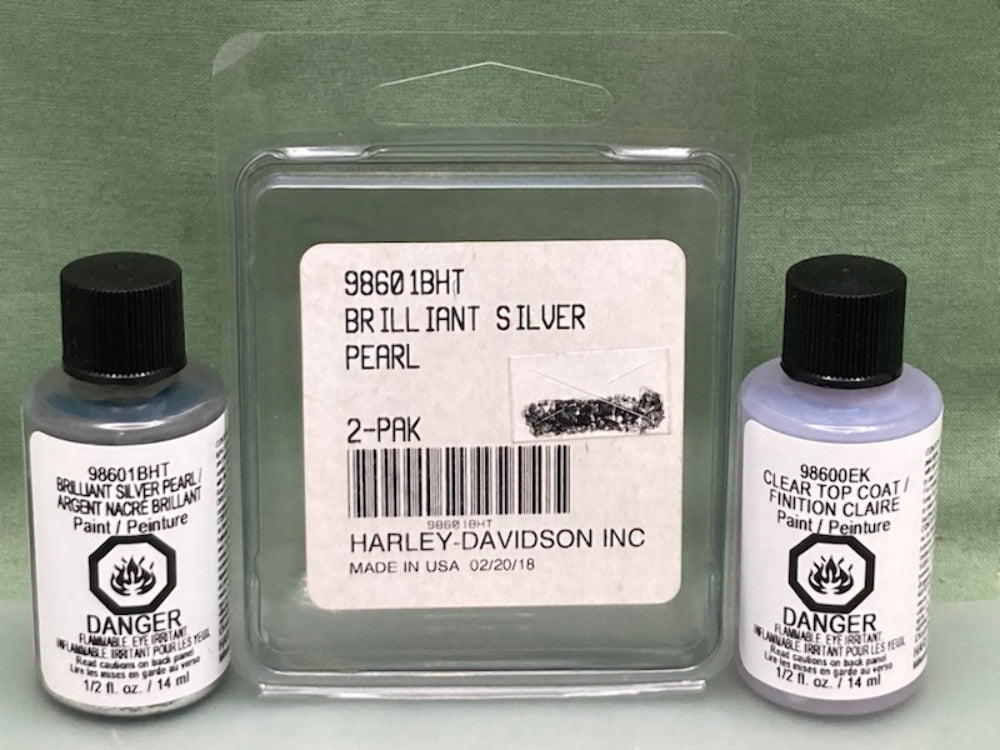 Harley Davidson 98601BHT TOUCH-UP KIT, BRILLIANT SILVER .5 fl oz New Genuine