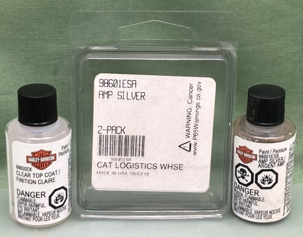 Harley Davidson 98601ESA PAINT TU KIT AMP SILVER .05 fl oz New Genuine