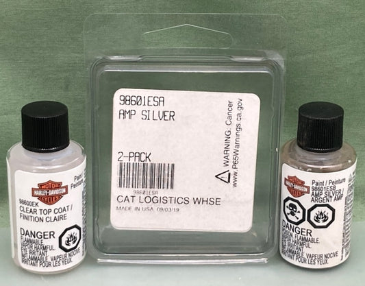 Harley Davidson 98601ESA PAINT TU KIT AMP SILVER .05 fl oz New Genuine