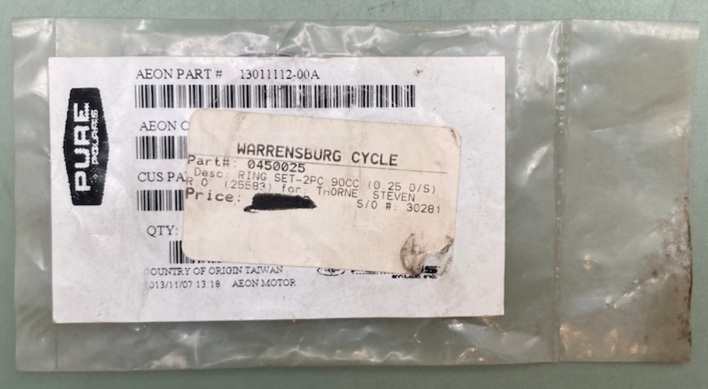 Polaris 0450025 Ring Set Piston New Genuine