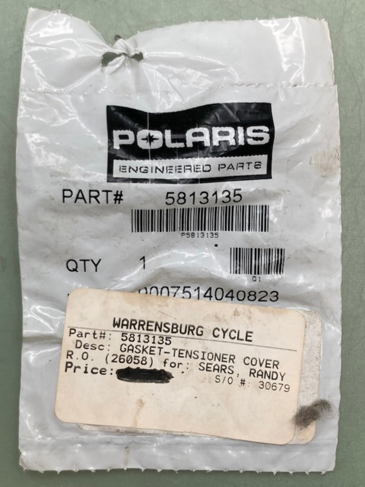 Polaris 5813135 Gasket, Tensioner, Cover New Genuine