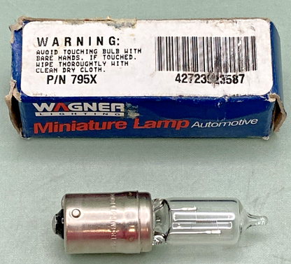 QTY 2 New Genuine Wagner 795X Miniature Lamp, Automotive