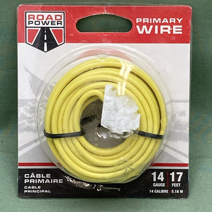 New Genuine Road Power 55670833 Primary Wire 14 Gauge, 17 Feet, Yellow Cable