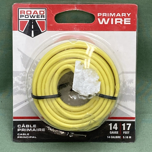 New Genuine Road Power 55670833 Primary Wire 14 Gauge, 17 Feet, Yellow Cable