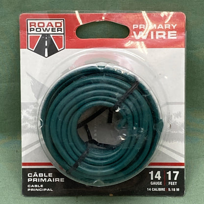 New Genuine Road Power 56421933 Primary Wire 14 Gauge, 17 Feet, Green Cable