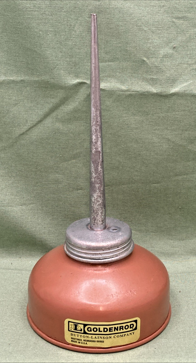 New Genuine Goldenrod 505 Spring Bottom Oiler With 4-1/2 in. Tapered Spout 6oz.