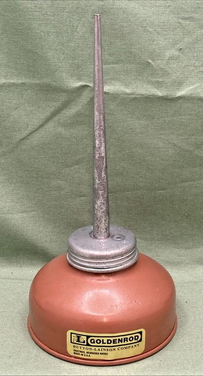 New Genuine Goldenrod 505 Spring Bottom Oiler With 4-1/2 in. Tapered Spout 6oz.