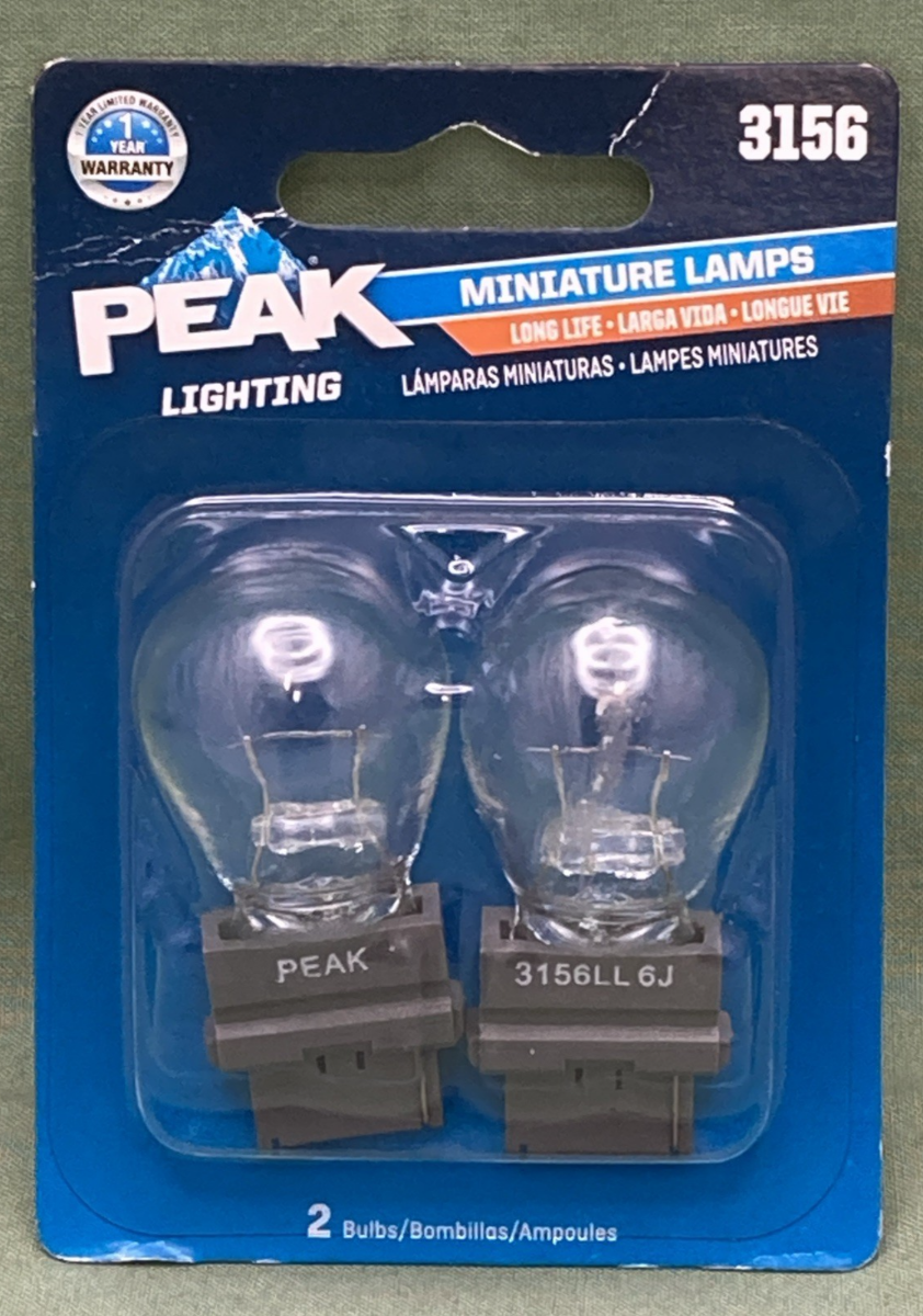 New Genuine Peak Lighting 3156 Miniature Lamp Set
