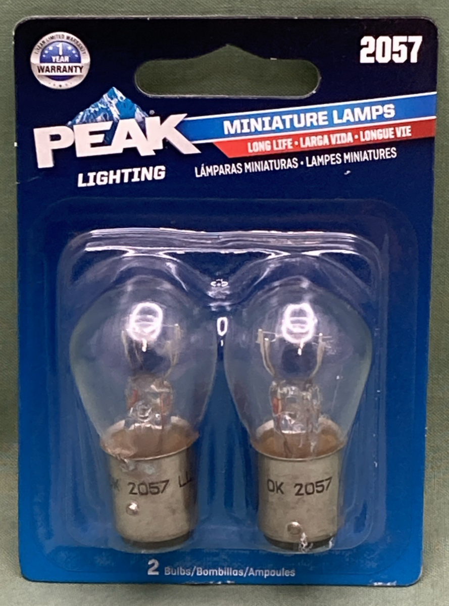 New Genuine Peak Lighting 2057 Miniature Lamp Set