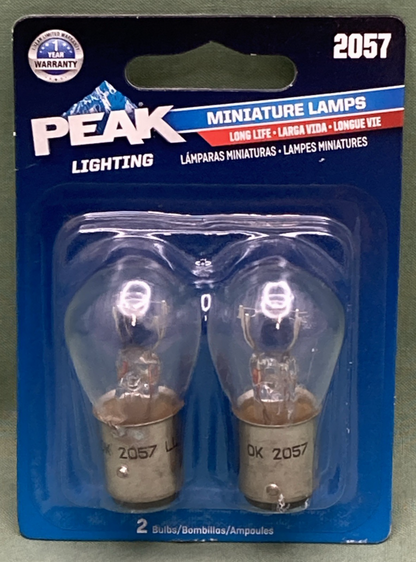 New Genuine Peak Lighting 2057 Miniature Lamp Set