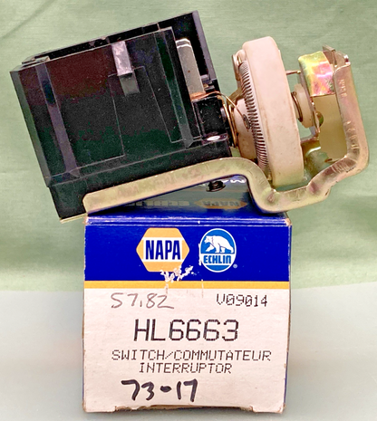 New Genuine Napa HL6663 Headlight Switch