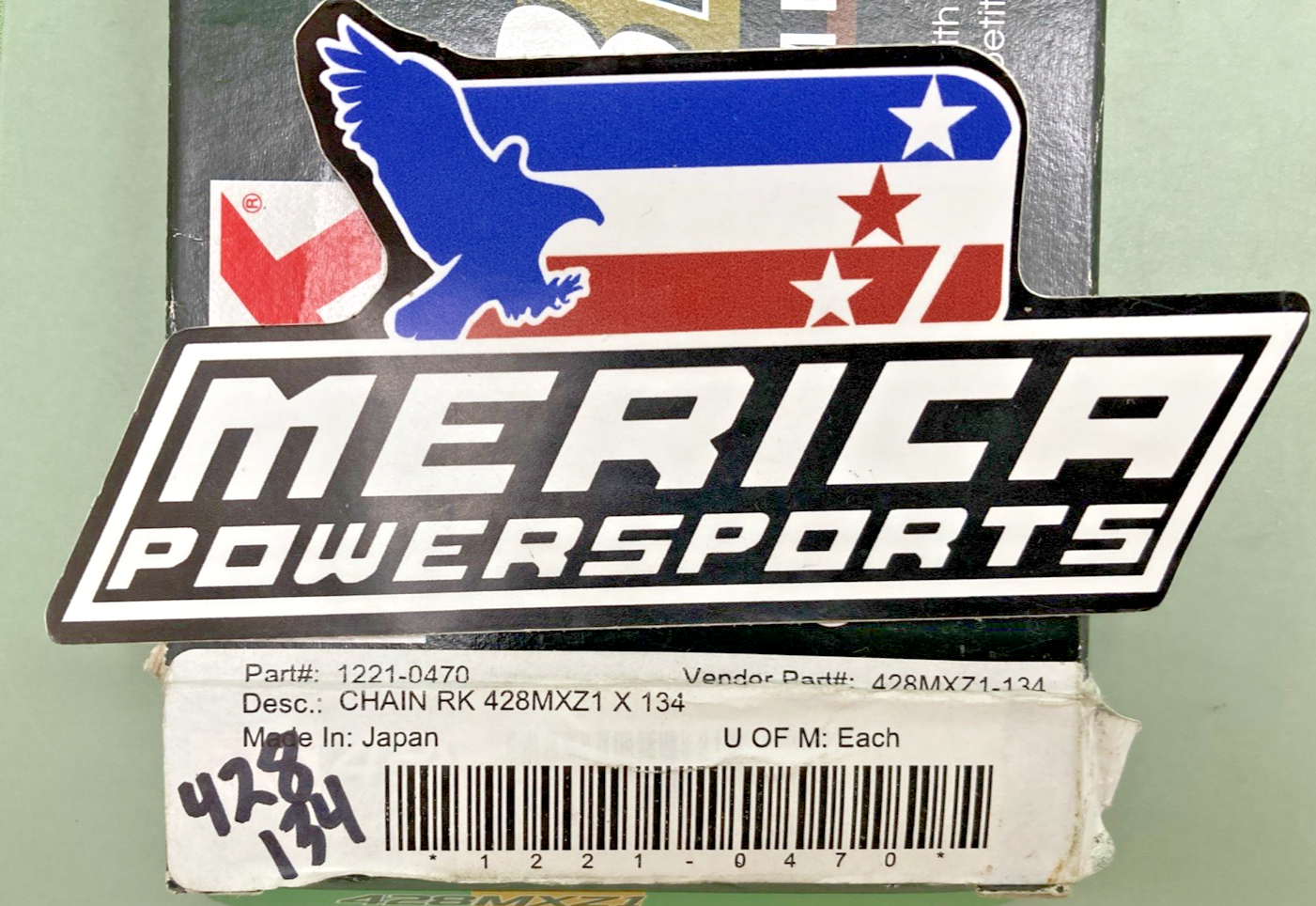 NEW GENUINE RK 428MXZ1-134 PREMIUM MOTOCROSS DRIVE CHAIN 134 LINK